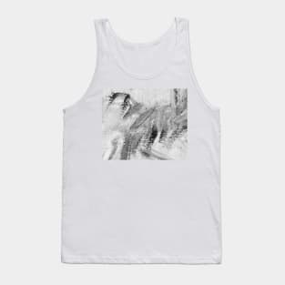 Abstract Oil Painting Anthracite Grey Black 11c6 Tank Top